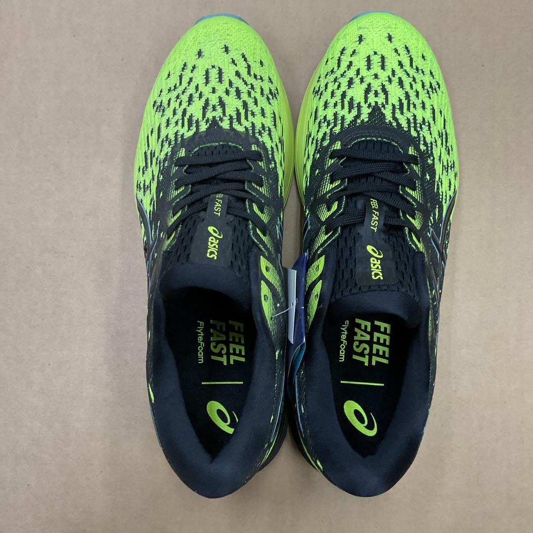 ASICS ランニングシューズ ブラック/イエロー