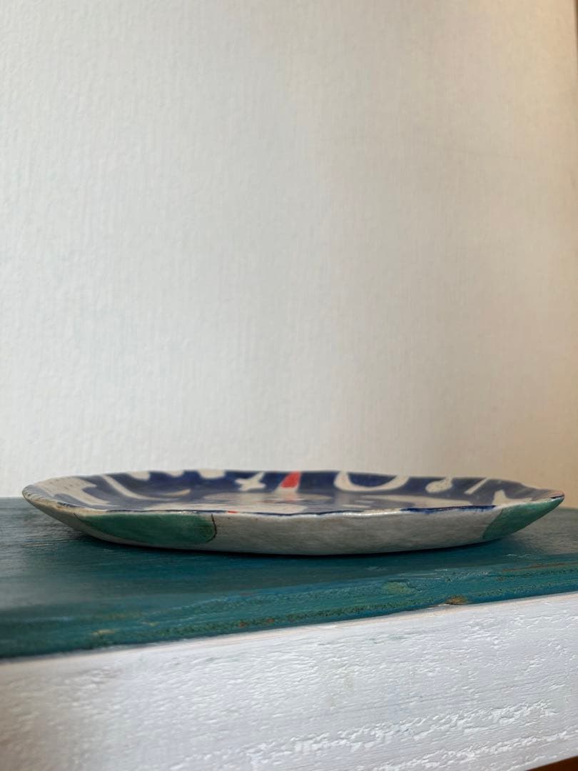 ★作家もの器★吉川裕子★絵柄プレート★大皿★美品★