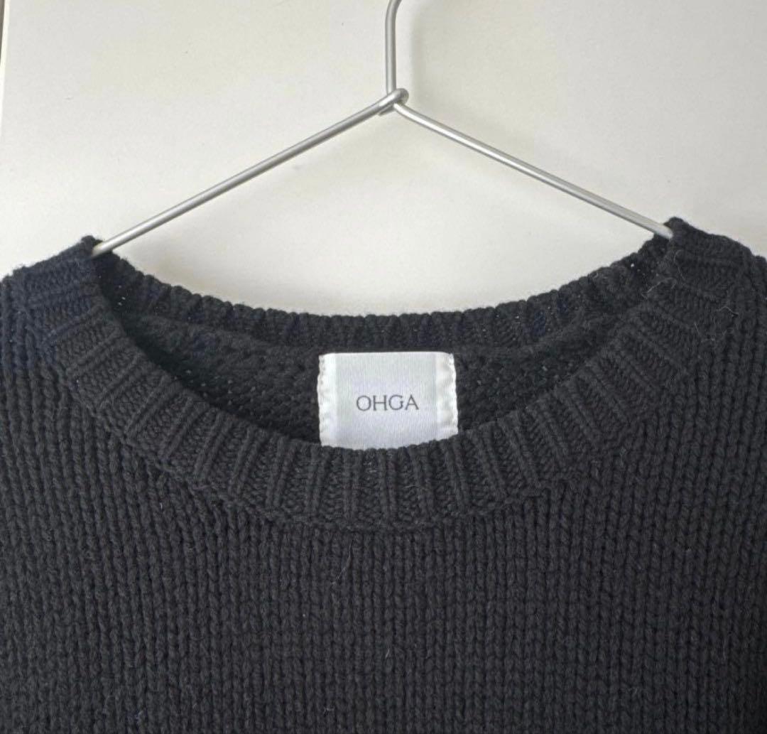 ohga パフニット 黒 長袖