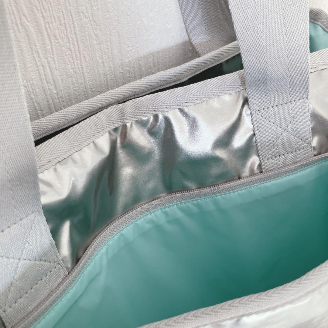 美品レスポートサック ひとりっぷ 2wayショルダーバッグ シルバー リュウセイ