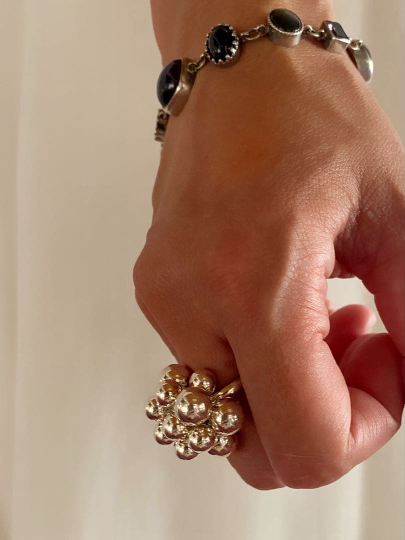 アンティーク ビンテージ 925 silver リング 指輪 9-11号 希少