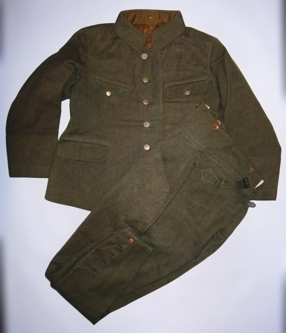 た*こ様 旧日本陸軍「将校用　九八式軍衣袴　制服上下」中古品