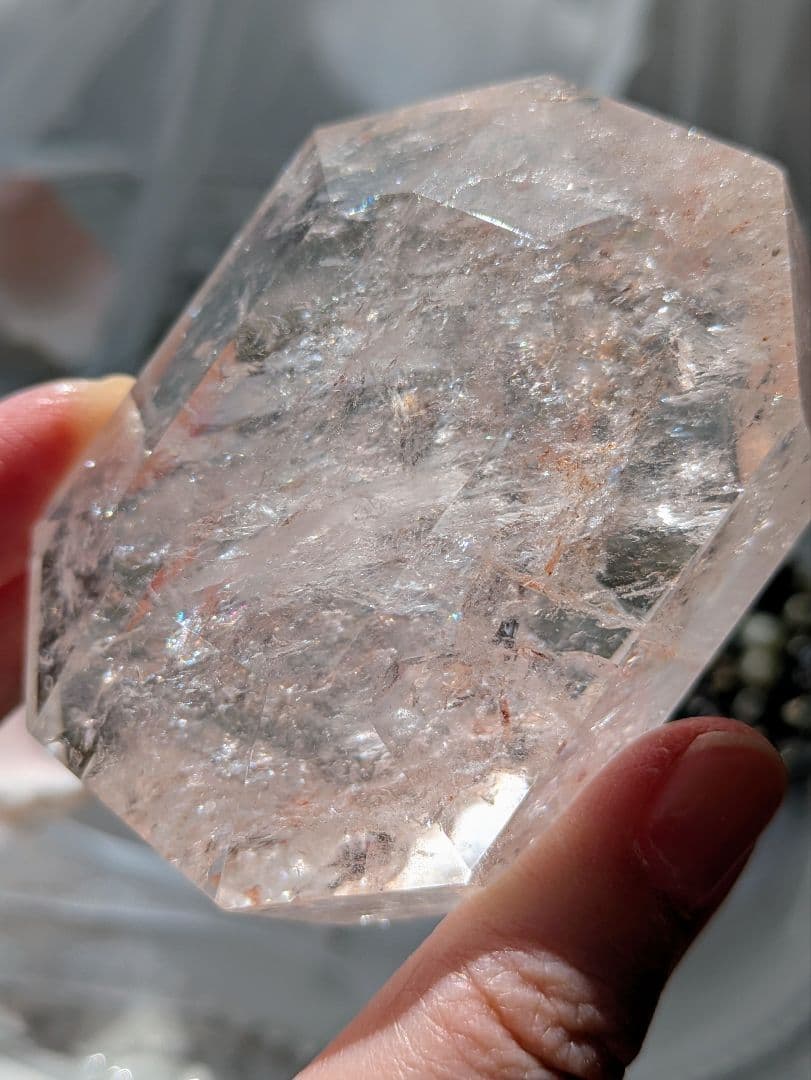 日曜日限定♡ピンクアゼツライト（通称） ピンククリアクォーツ♡ ファセットカット