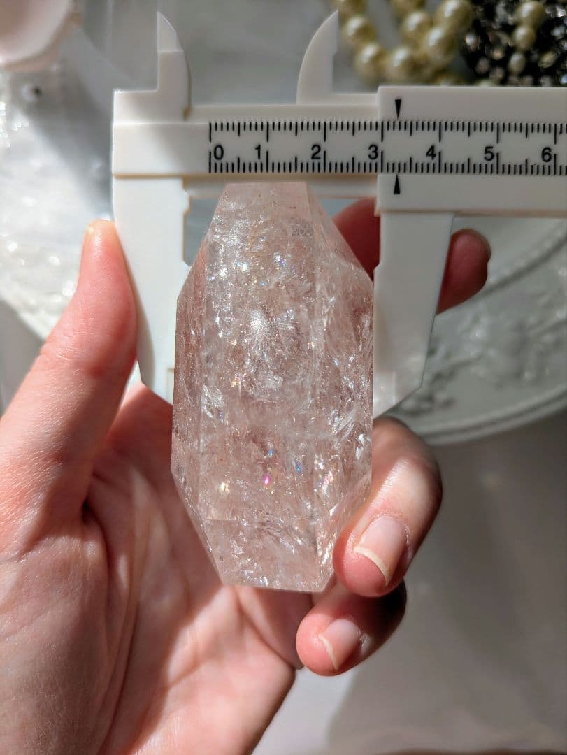 日曜日限定♡ピンクアゼツライト（通称） ピンククリアクォーツ♡ ファセットカット