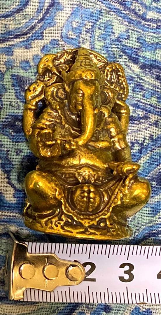 半端ない最強金運神！本場チベット製ガネーシャ　坐像　祈祷済み