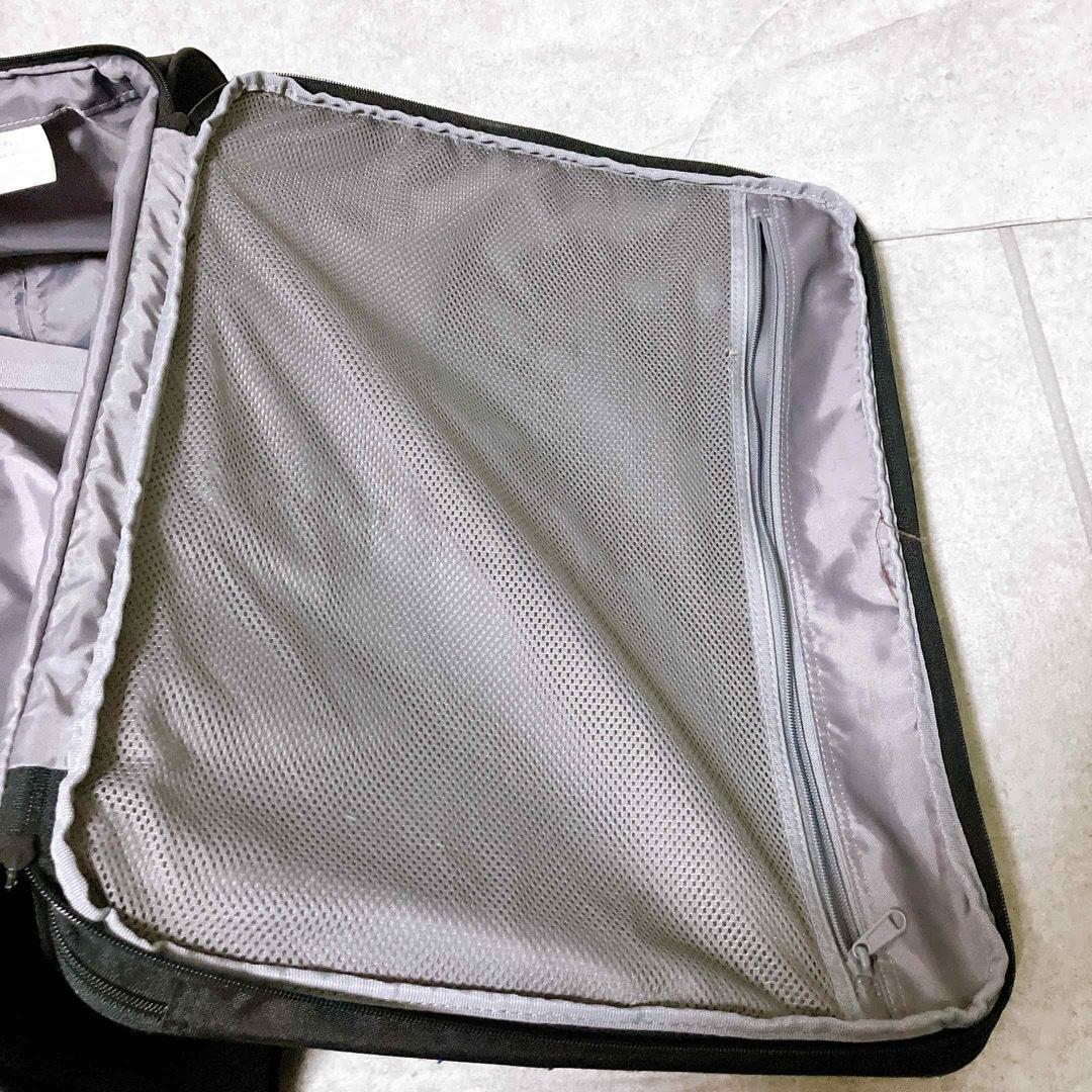 無印良品 ストッパー付き ソフトキャリーケース 63L ブラック スーツケース