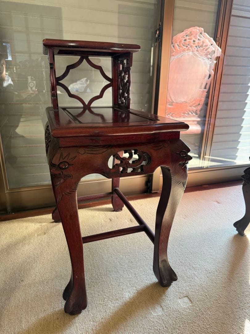アンティーク家具 紅木家具 サイドテーブル