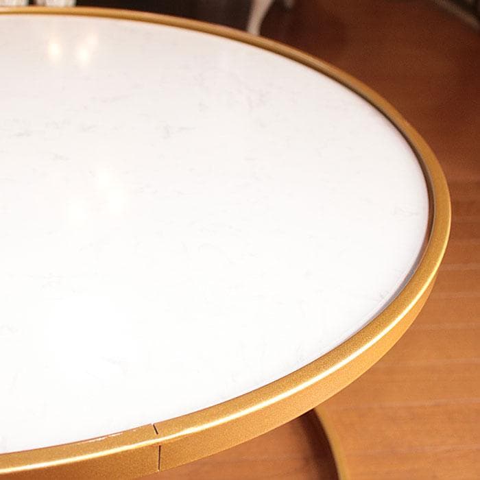 サイドテーブル 大小2点セット モダン ローテーブル ゴールド 630-489