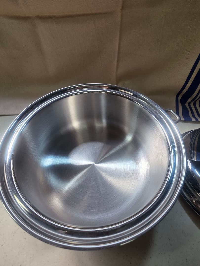 サラダマスター(SALADMASTER) ３QT 深型鍋　&　蒸し器　Set