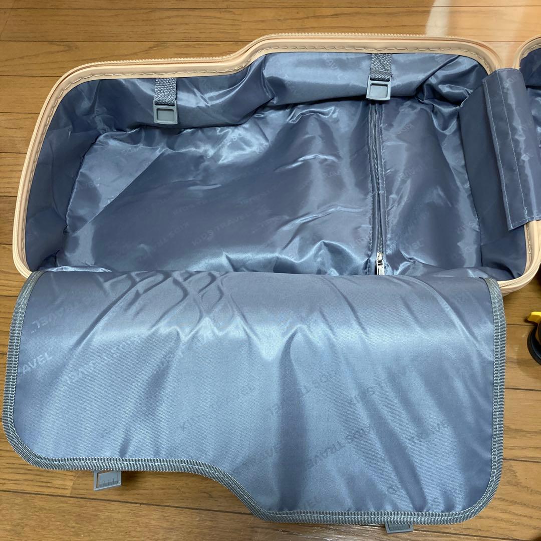 機内持ち込み可　ミニサイズ ベージュ　乗れるキャリーケース