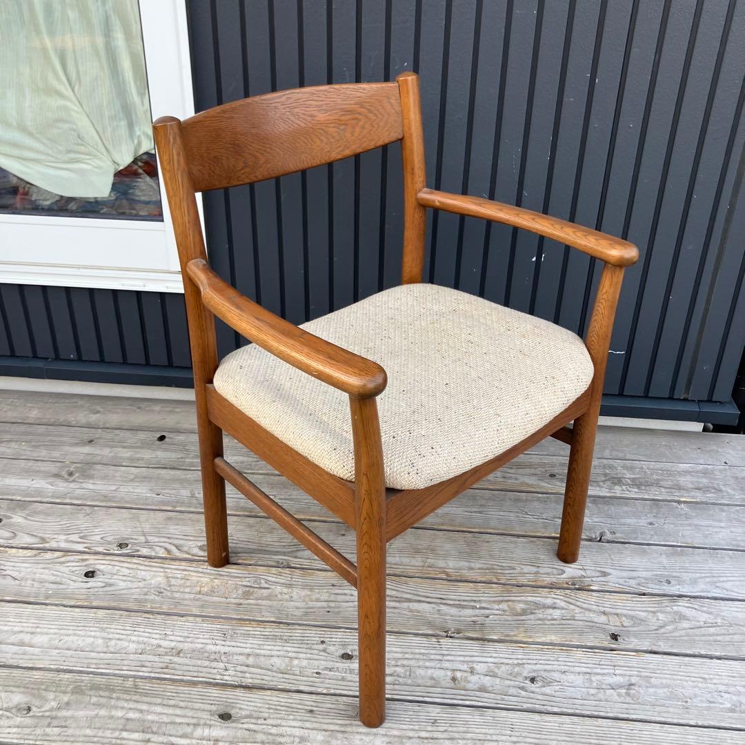 北欧レトロ 無垢材 ベントウッドチェアー アームチェア 木製椅子ダイニングチェア