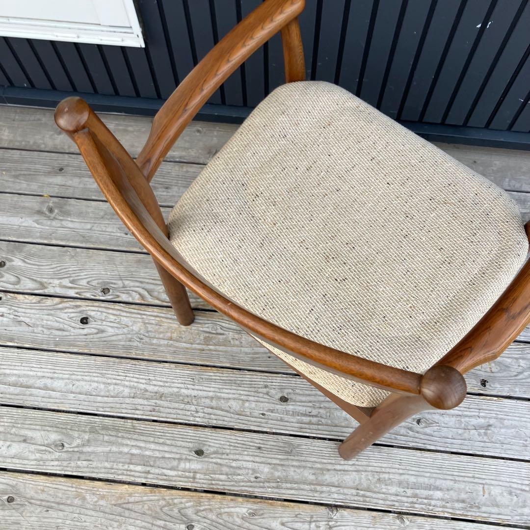 北欧レトロ 無垢材 ベントウッドチェアー アームチェア 木製椅子ダイニングチェア