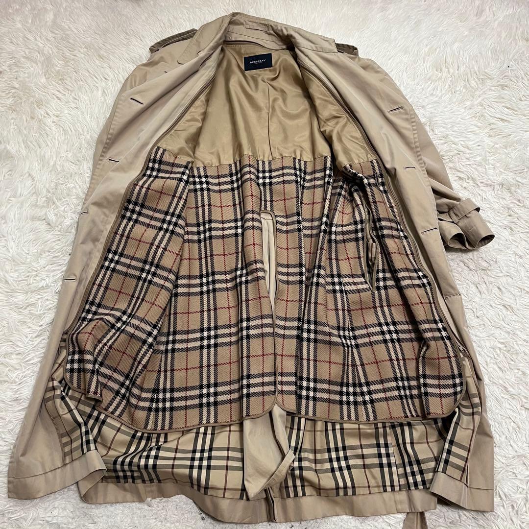 美品Lサイズ　バーバリー　トレンチコート　カシミヤライナー付き　ハニーベージュ