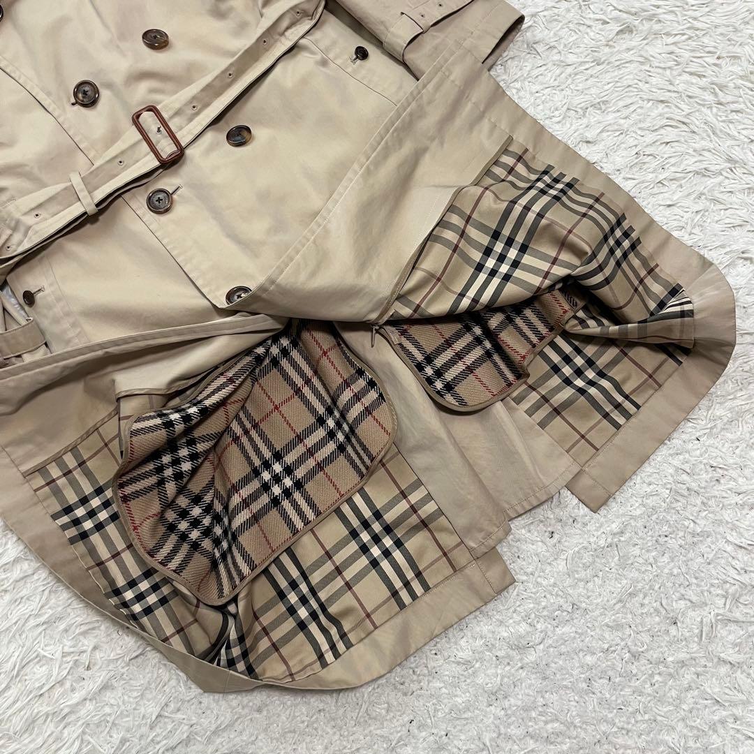 美品Lサイズ　バーバリー　トレンチコート　カシミヤライナー付き　ハニーベージュ