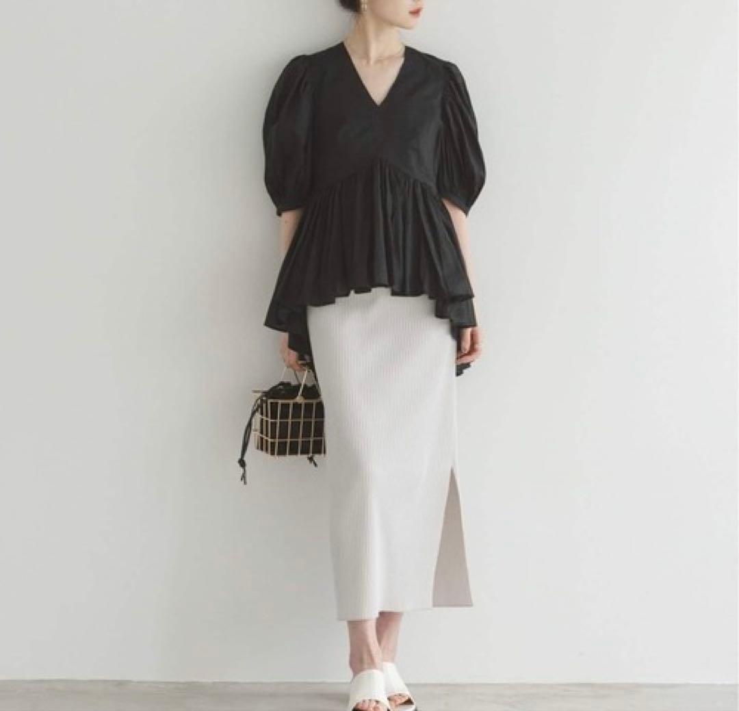 【2025SS】マリハ　ブラウス　黒