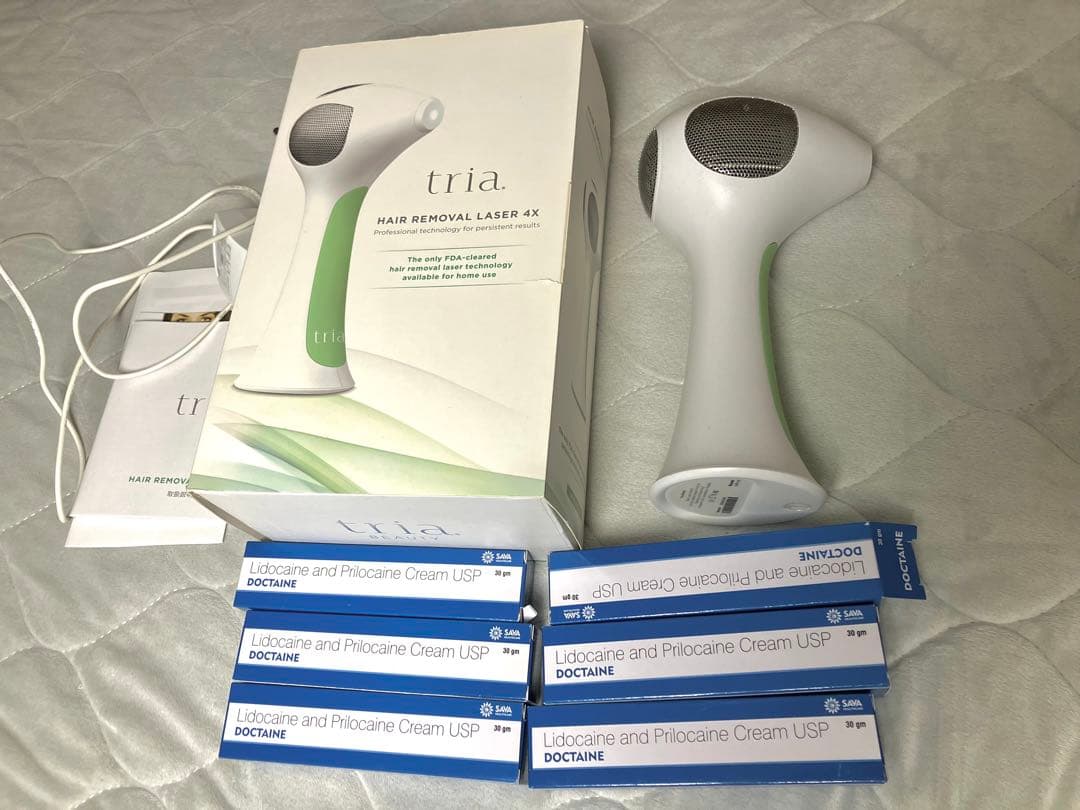 tria トリア・パーソナルレーザー脱毛器4X グリーン+麻酔クリーム