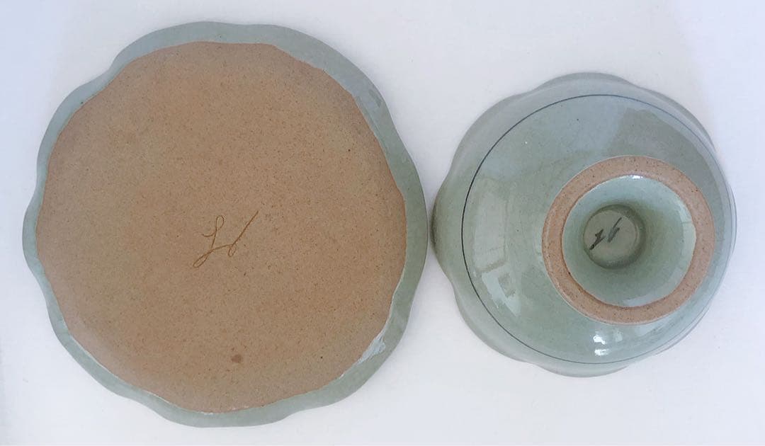 【レア】新品 辻 修窯 夢の木 丸皿 小鉢 ペアセット 日本 高級 貴重 食器