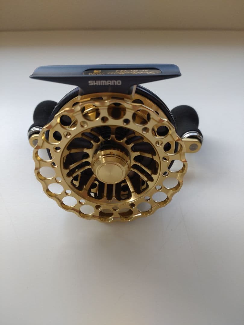 筏カセ SHIMANO セイハコウSPRC83 レフトハンドル ゴールド