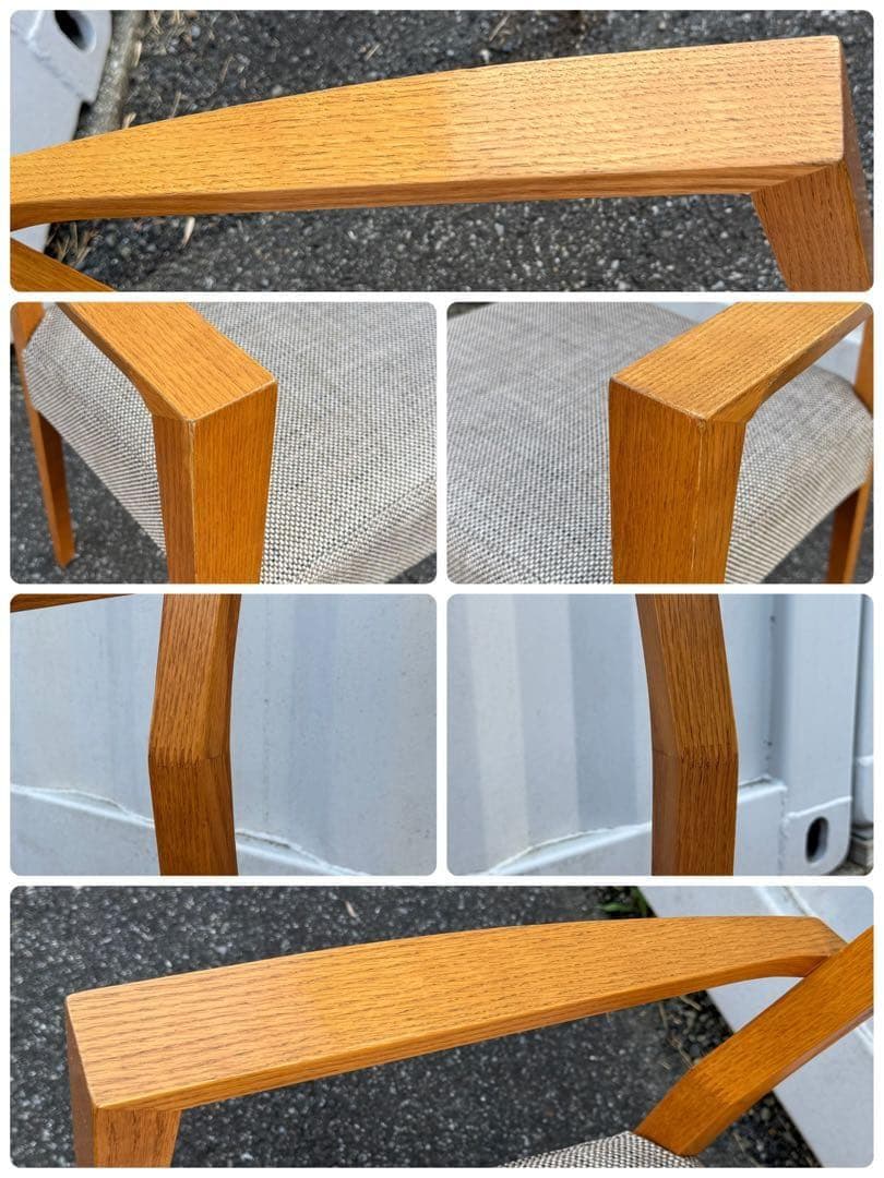 ② shirakawaシラカワ ダイニング チェア 肘付き 北欧