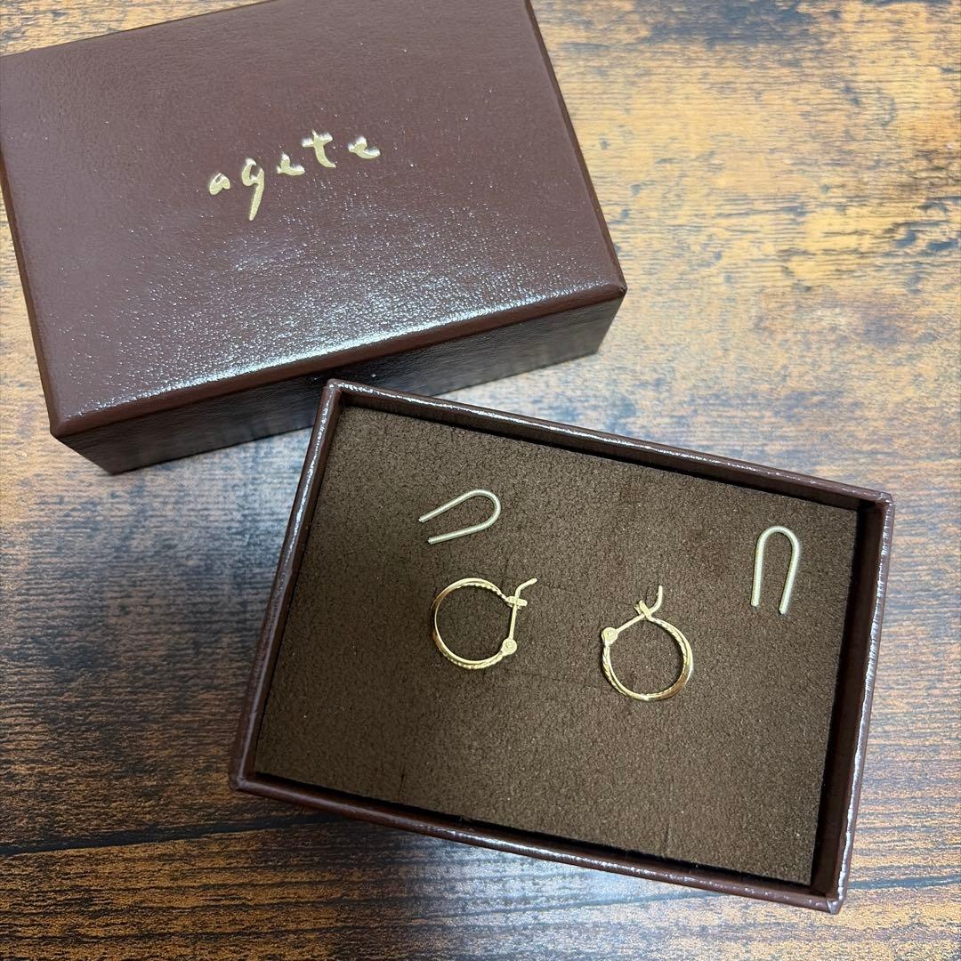 agete K18 ピアス