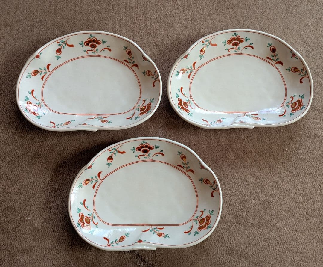 橘吉　花柄皿 3枚セット