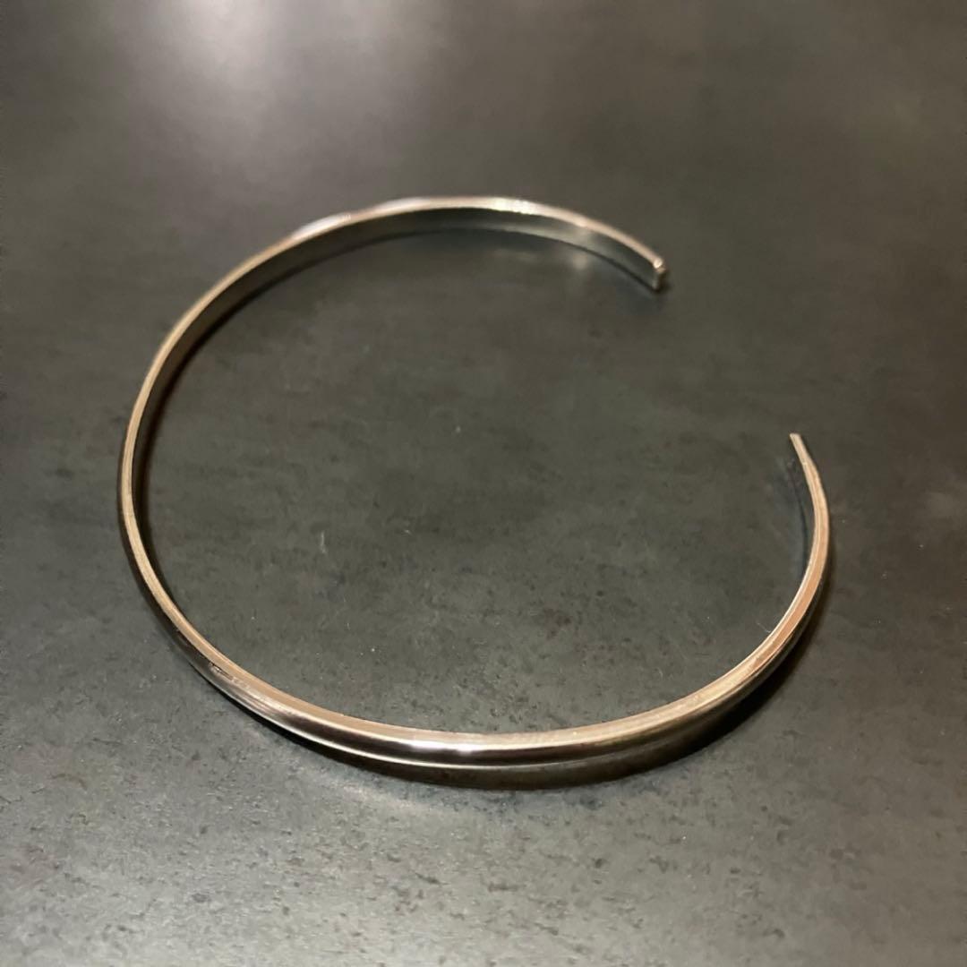 SILVER925 PLANE BRACELET/シルバー/バングル