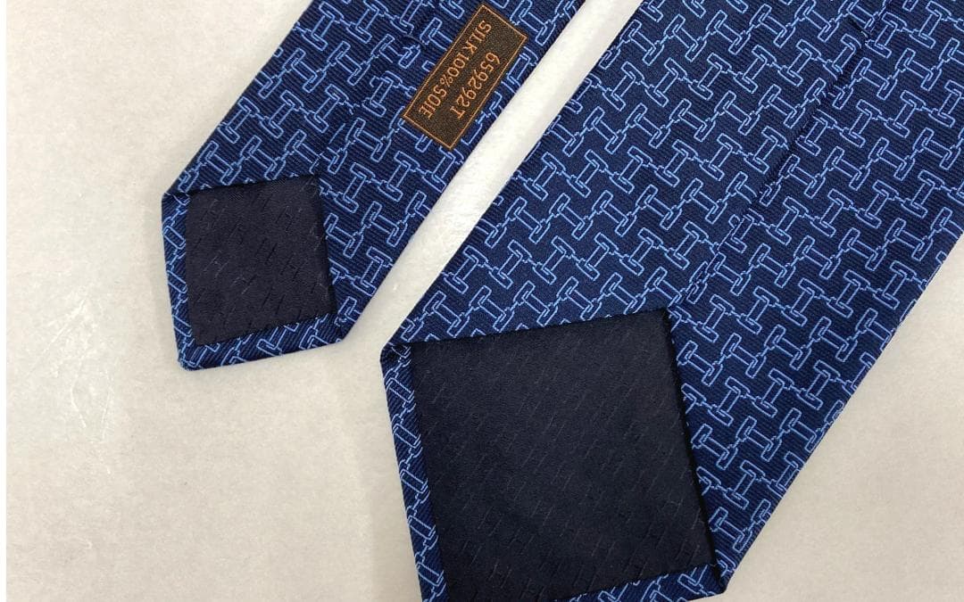 HERMES（エルメス） ネクタイ 幾何学模様 箱付き