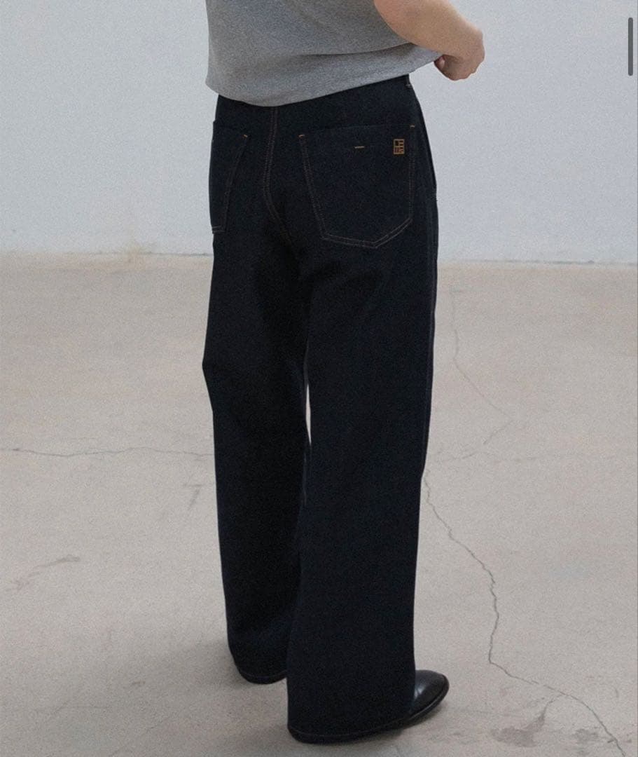 パンツ OHOTORO wide stitch jeans / indigo / S
