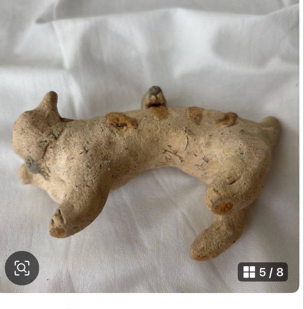 長田恵　大きめお皿と猫の置き物