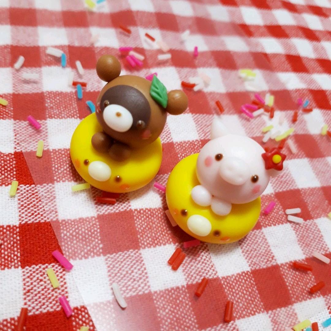 たぬきさん♡ヒヨコ浮き輪