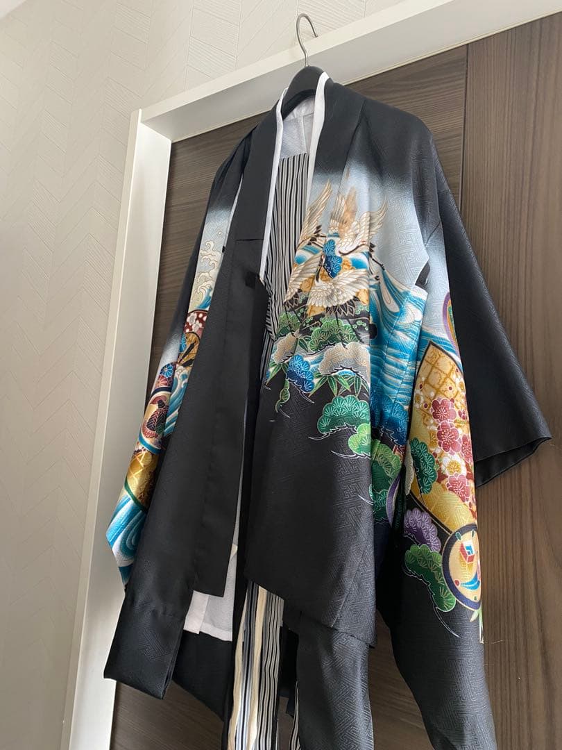 七五三　男の子　着物　【付属品:懐剣、羽織紐】