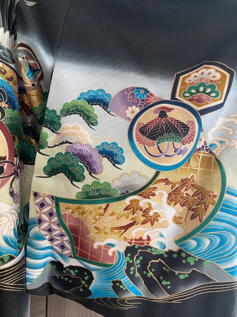 七五三　男の子　着物　【付属品:懐剣、羽織紐】