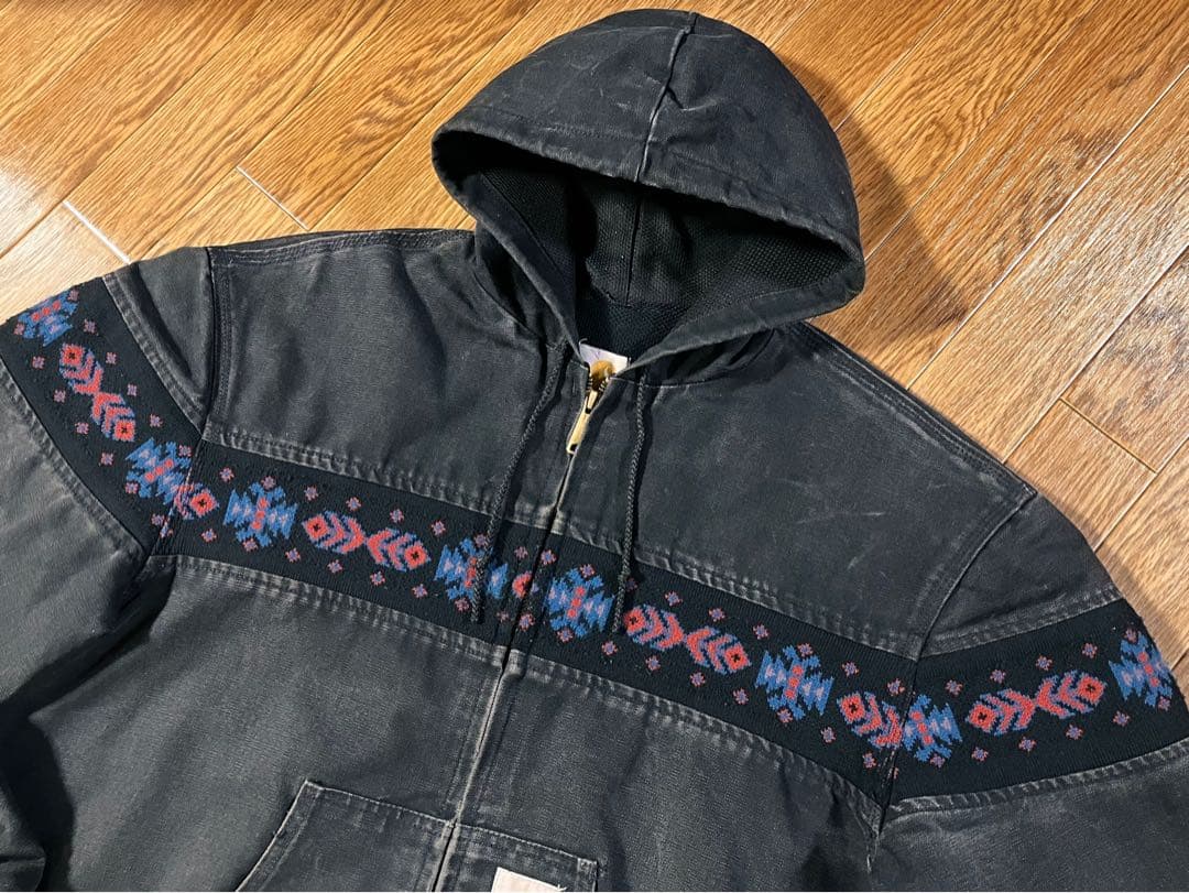 カーハート サウスウエスト アクティブジャケット ブラック L JR0005