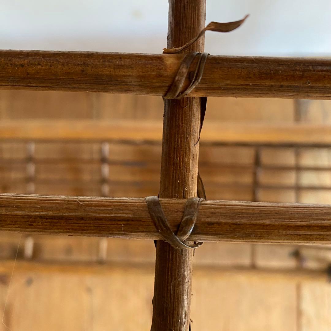 ヴィンテージ ラタン 飾り棚 植物台 昭和レトロ z867