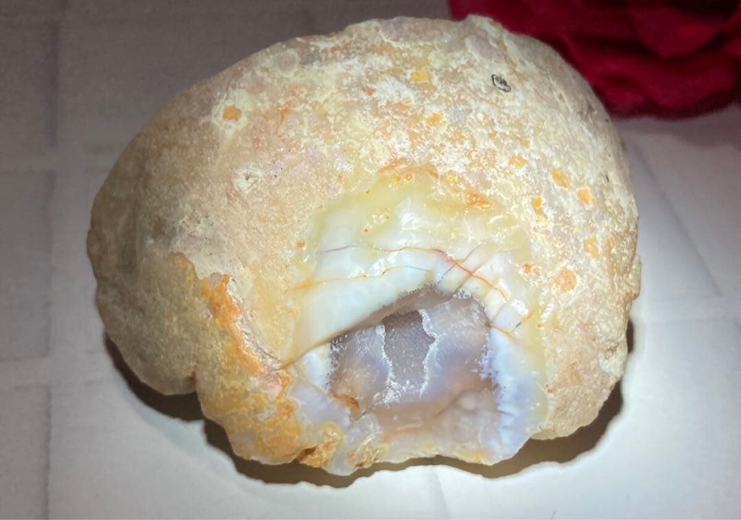 笑福口✨瑪瑙　アメジスト　アゲート ジオード　晶洞