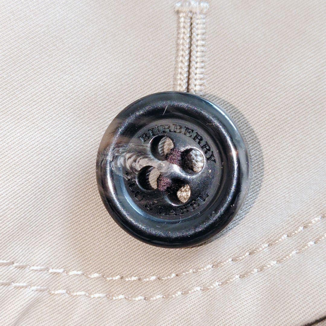 バーバリーブルーレーベル　トレンチコート　ノバチェック　シングル　ベージュ