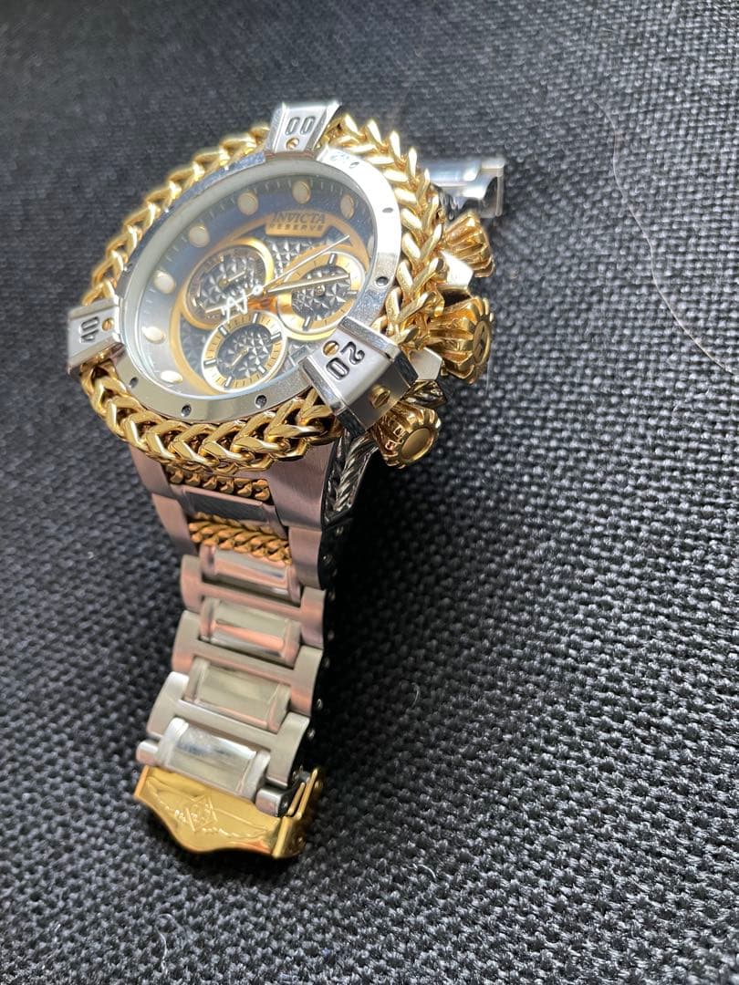 インビクタ　クロノグラフ 時計 ゴールド シルバー