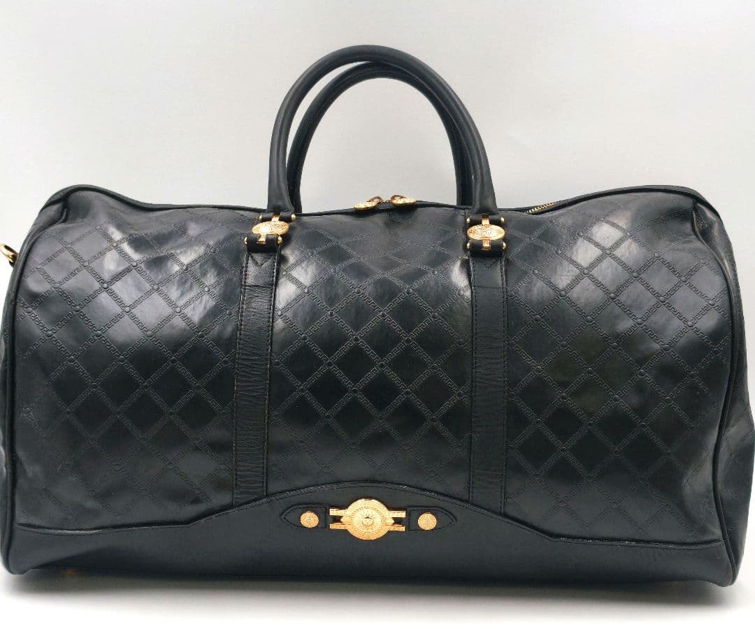 【美品 高級◎】ヴェルサーチ ボストンバッグ サンバースト 2way 大容量