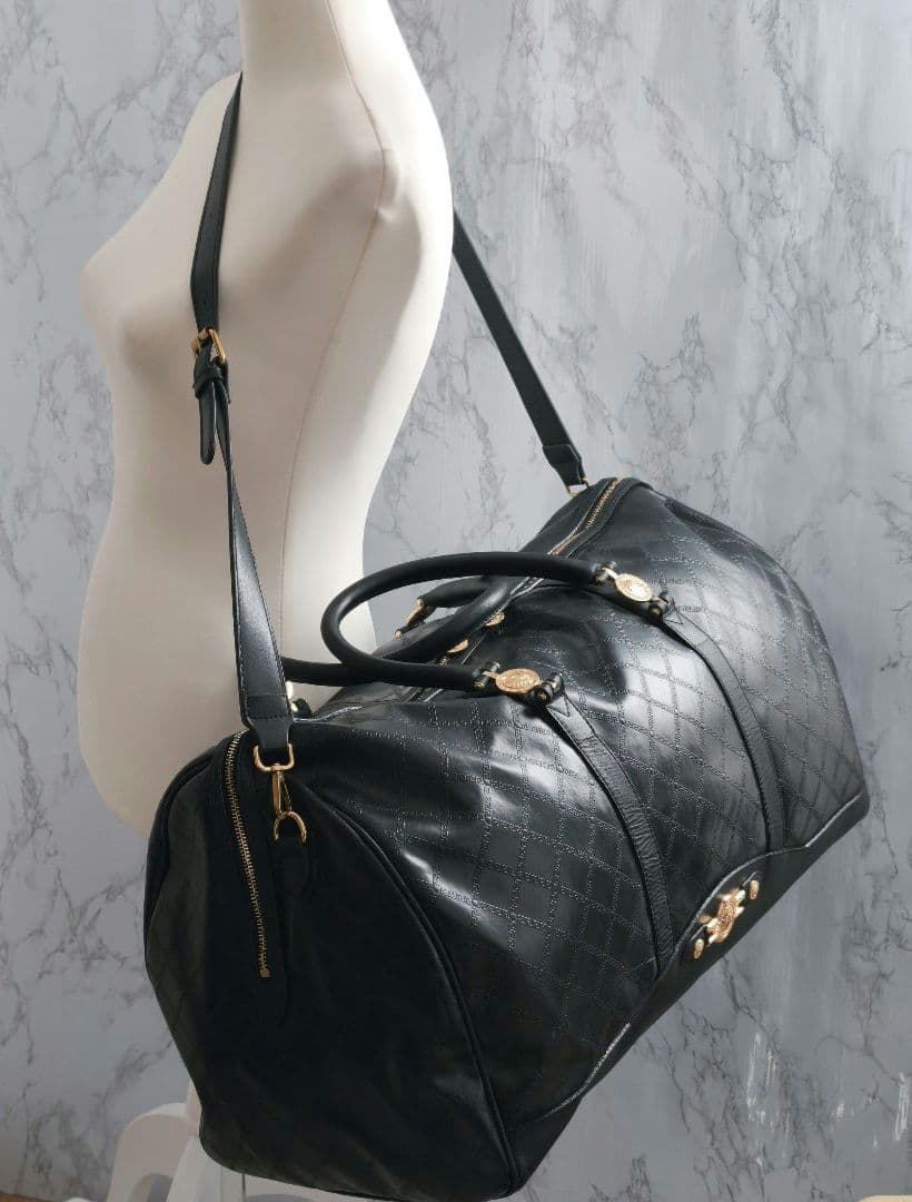 【美品 高級◎】ヴェルサーチ ボストンバッグ サンバースト 2way 大容量