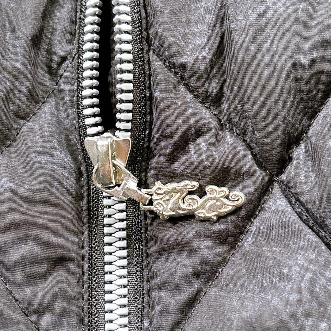 【メンズ3☆美品】ダンスウィズドラゴン　ダウンジャケット　2WAY 刺繍ワッペン