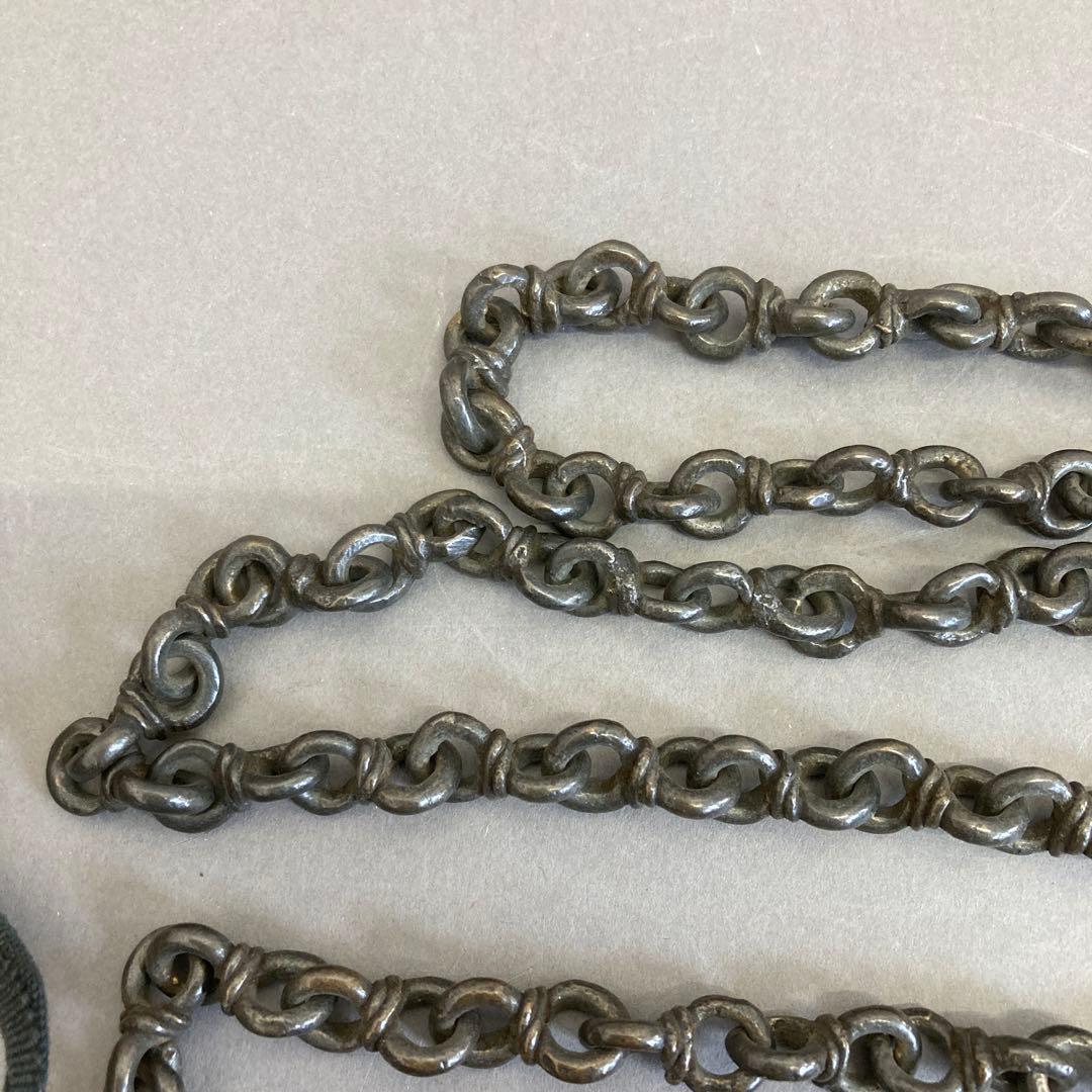 骨董品　茶道具　唐釜鎖　昭和9年4月12日以前の品￼共箱　S93KK