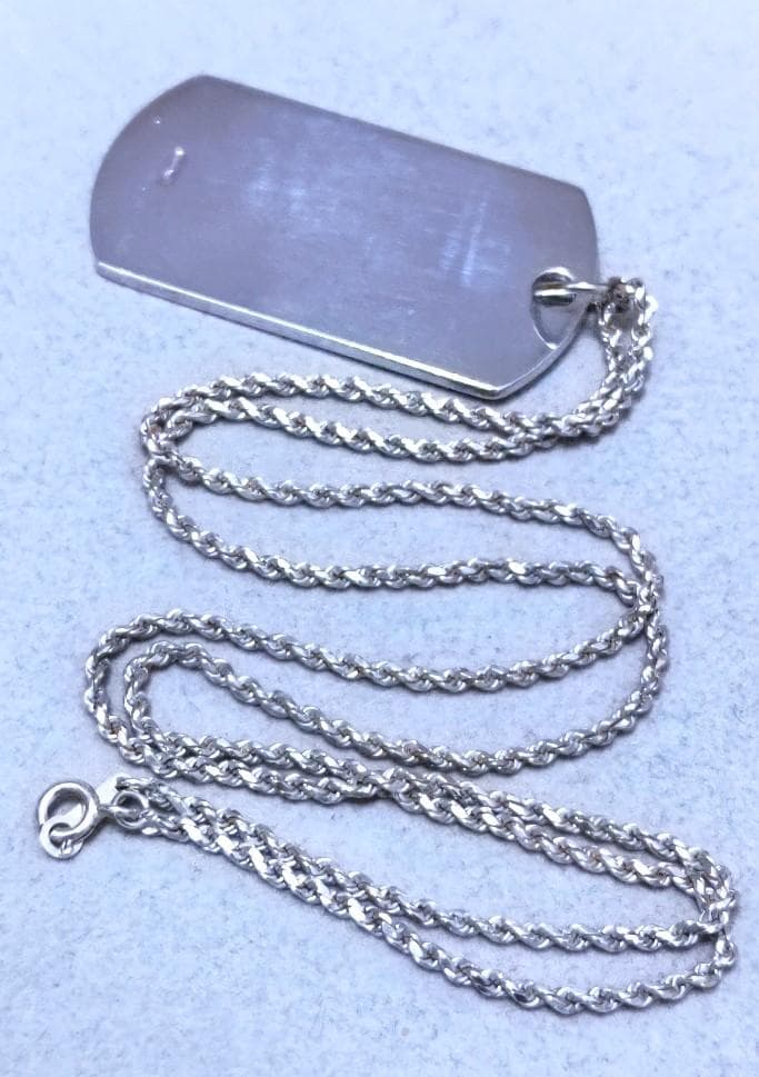 Gucci　グッチ　SV925　ドックタグ　ネックレストップ　39972