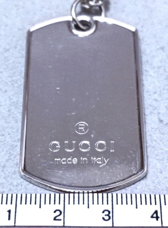 Gucci　グッチ　SV925　ドックタグ　ネックレストップ　39972