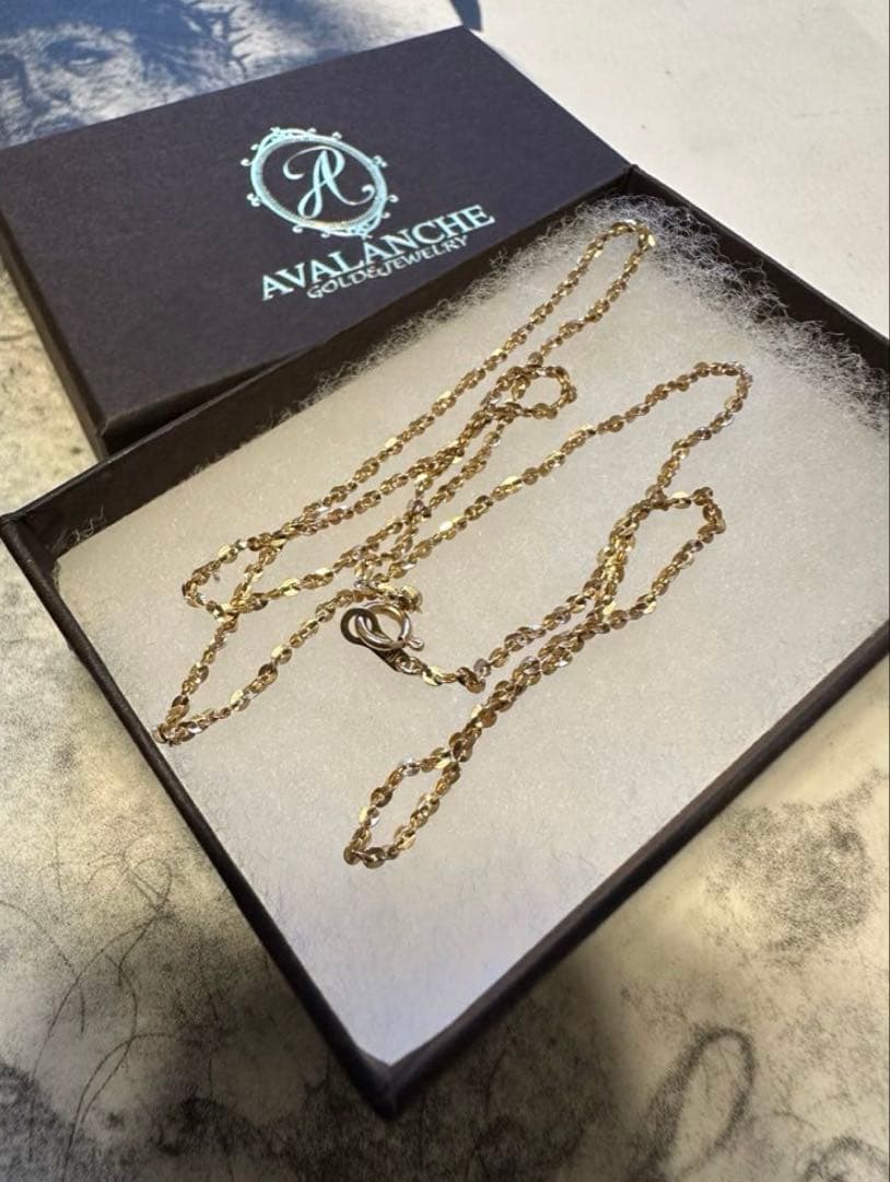 Avalanche K10 YG ネックレス　45cm チェーン　アヴァランチ