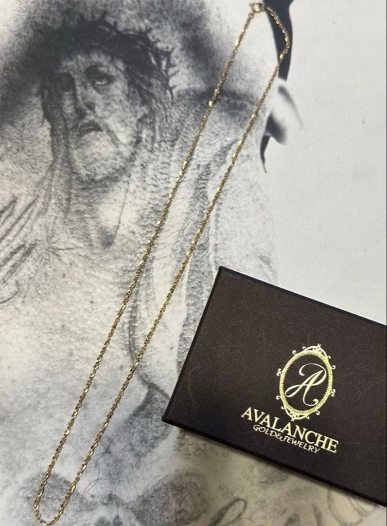Avalanche K10 YG ネックレス　45cm チェーン　アヴァランチ