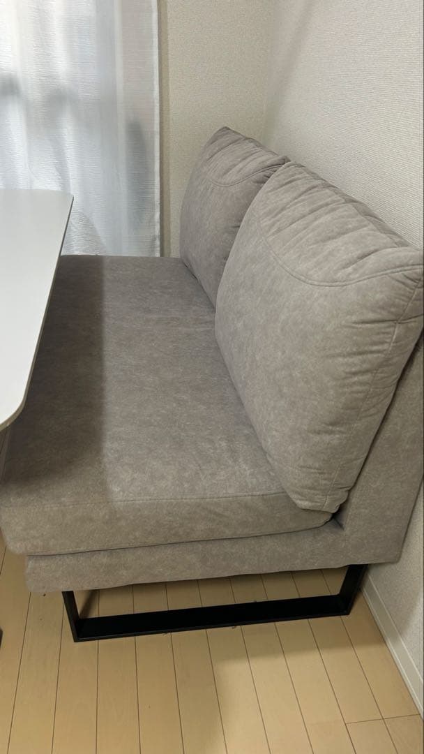 ダイニングテーブルセット ホワイト&グレー②