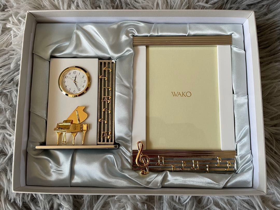 WAKO 時計＆写真立て(音符)