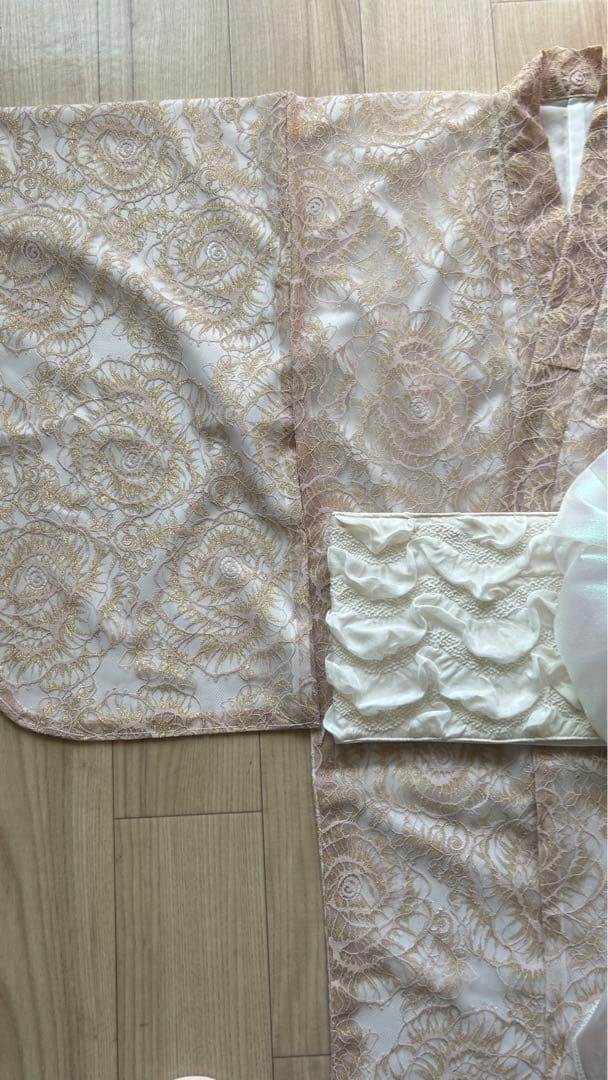 七五三　オリジナル　3歳〜4歳　着物と作り帯❷点セット