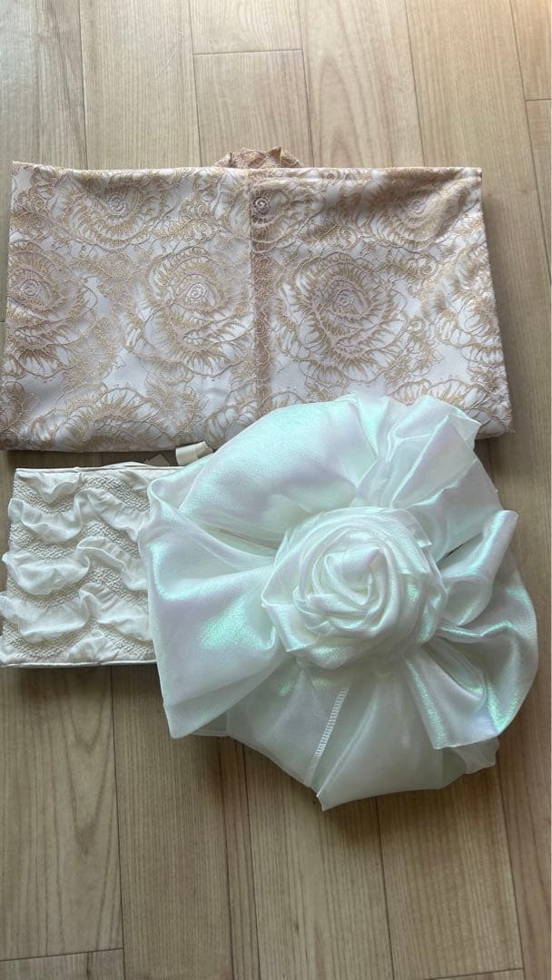 七五三　オリジナル　3歳〜4歳　着物と作り帯❷点セット