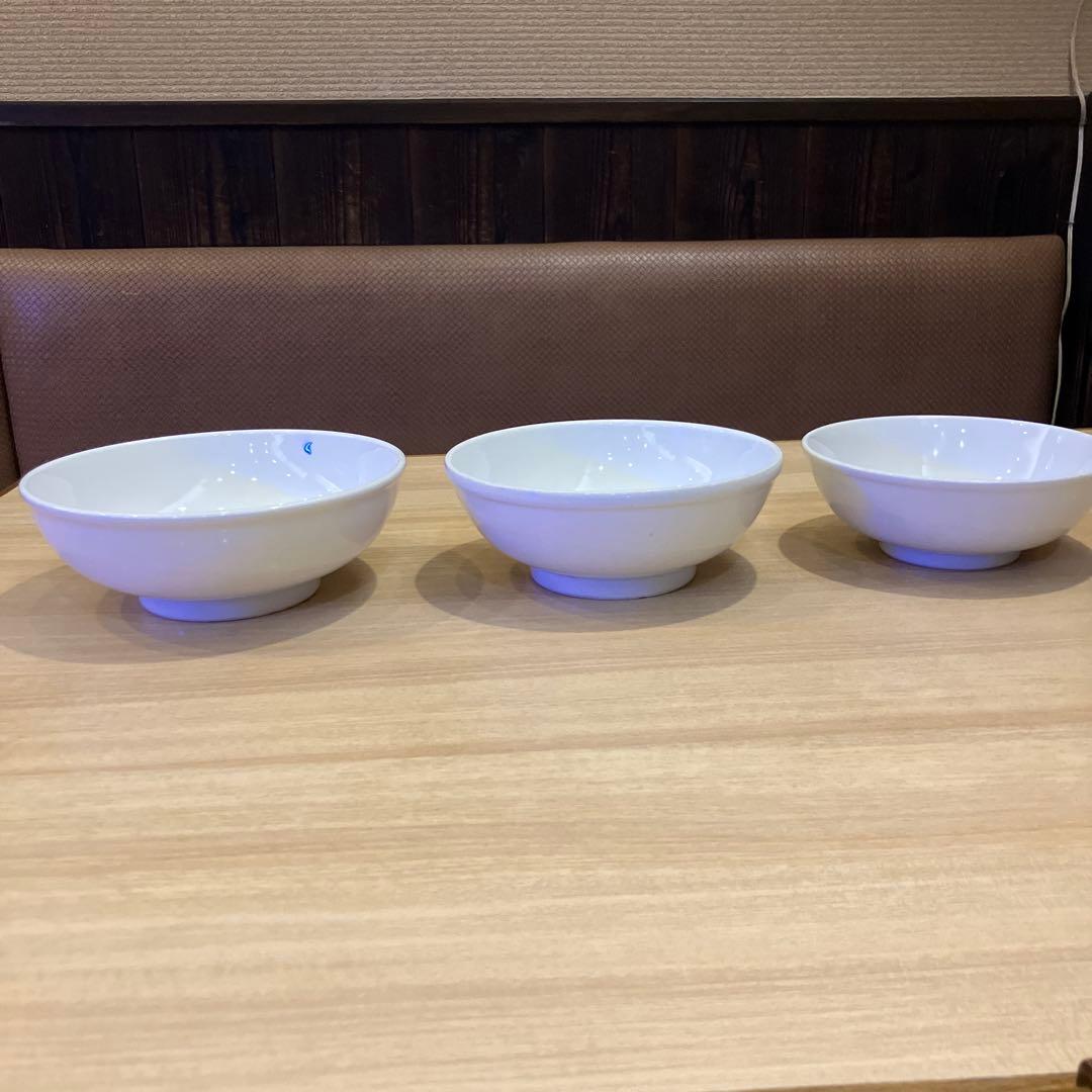 業務用ホワイト陶器どんぶりと皿　計80枚